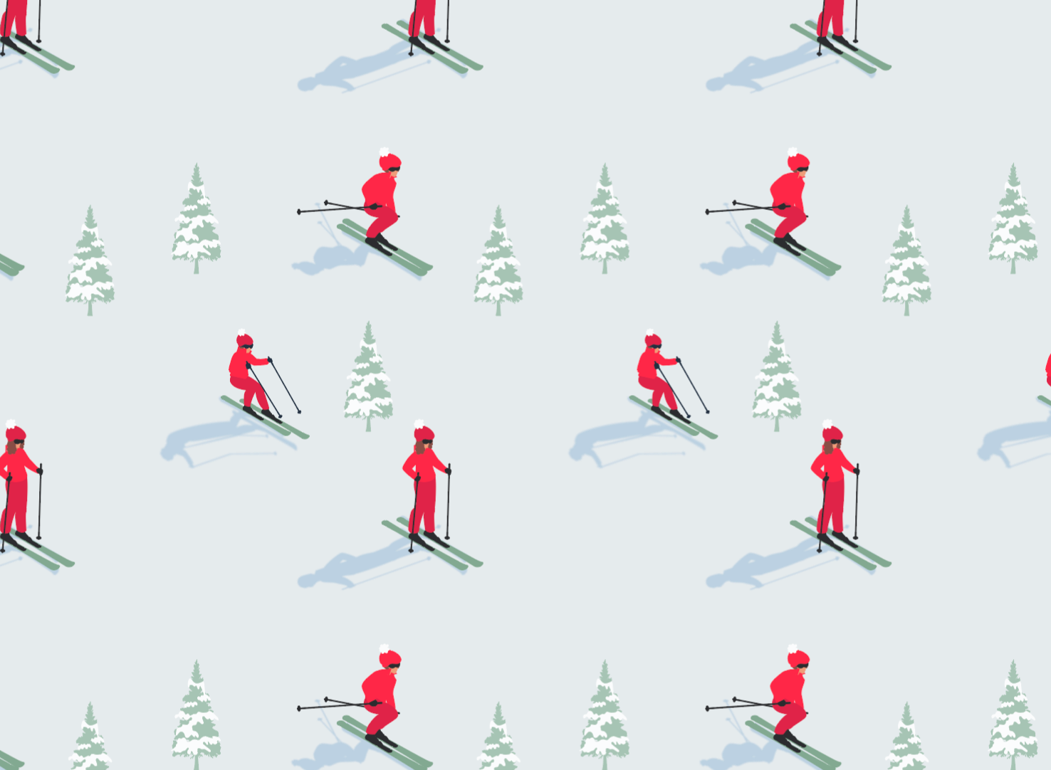 Skier Wrapping Paper PRE-ORDER