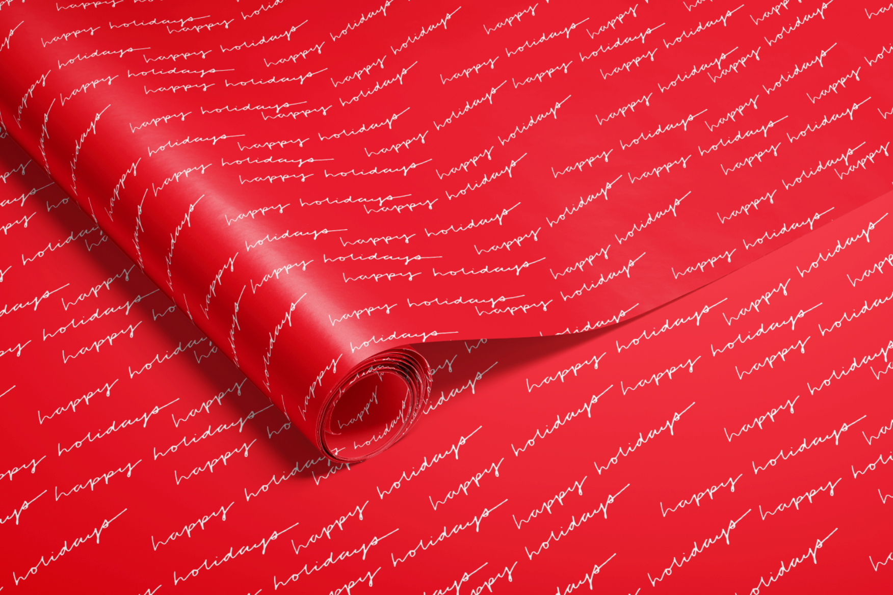 Merry Christmas Cursive Wrapping Paper PRE-ORDER