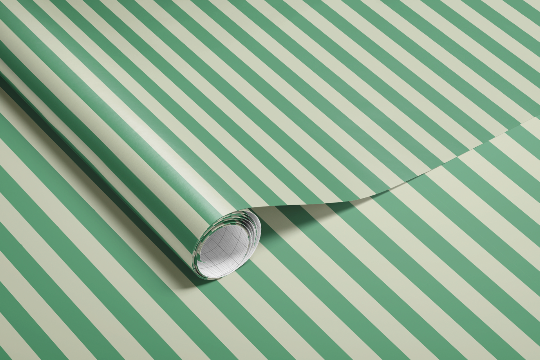 Green Stripe Holiday Wrapping Paper PRE-ORDER